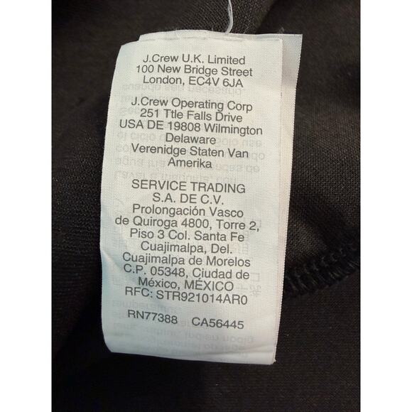 Madewell Black Faux Wrap Dress Women’s S RN#77388 V Neck Blouson Sleeve Midi EUC - Picture 7 of 7